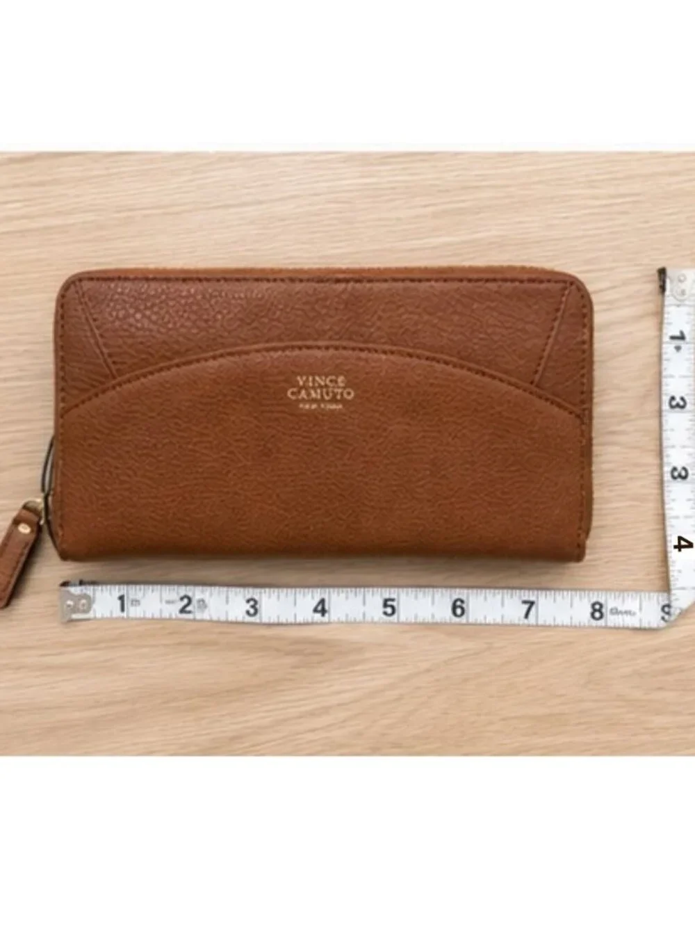 Vince Camuto Brown Zip Around Continental Wallet – NWT